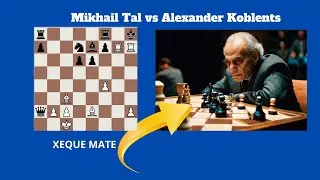 Mikhail Tal vs Alexander Koblents    Sicilian Defense Scheveningen #mikhailtal  #chess #xadrez