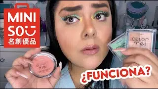 PROBANDO MAQUILLAJE DE MINISO *Look Completo* | Bellamontti Vlogs
