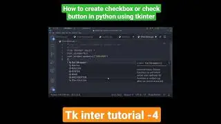 how to create checkbox or check button in python using tkinter 