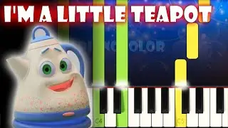 I'm a Little Teapot - LooLoo Kids | Piano Tutorial | Karaoke