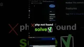 php not found in vs code problem solved 