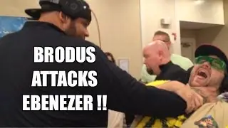 BRODUS CLAY Attacks EBENEZER! Legends of the Ring Convention 9/20/2014 Grims Toy Show