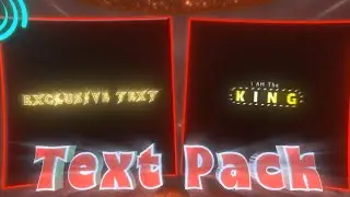 Alight Motion Cool Text Pack ❤️‍🔥🗿 || alight motion || Animation|| Ae || Edit || 