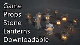 Game props -  Stone Lanterns - Downloadable