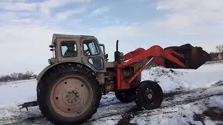 Т-40АМ ПОГРУЗКА НАВОЗА КУНОМ / Т-40АМ 4×4 ЗАСТРЯЛ, БУКСУЕТ.