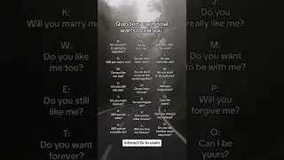 Questions Each initials Wants To Ask #initials #crush #soulmate #zodiac #lifepartner #love