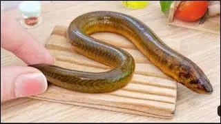 How to make Miniature Grilled Eel sushi  Recipe l ASMR Cooking Mini Food & satisfied (2)