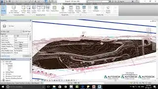 Massing and Site - topo surface from imported CAD file - Autodesk Revit 2017