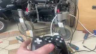 PS2 Controlled Electric wheelchair test