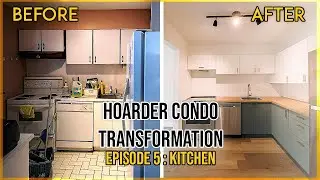 EP5: HOARDER CONDO KITCHEN MAKEOVER - SAVE 10000$ WITH DIY IKEA KITCHEN - full cost breakdown