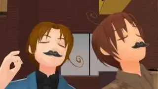【APヘタリアMMD】マ.カロニ兄弟でボーラーレ！！！【フルver.】