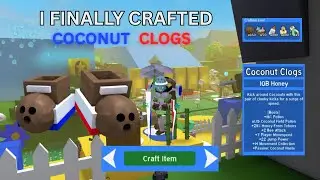 I FINALLY CRAFTED COCONUT CLOGS | The Boots Series EP 1 (BEE SWARM SIMULATOR ROBLOX)