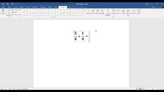 Writing Mathematical Expressions on Microsoft Word
