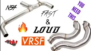 VRSF CATLESS DOWNPIPES & RACE EXHAUST [REVIEW] *STRAIGHT PIPED N54*
