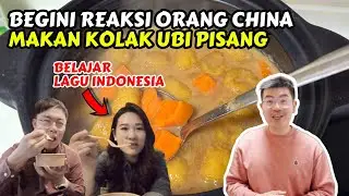 COOKING SWEET SWEET BANANA KOLAK FOR CHINESE FRIENDS + TEACHING THEM AN INDONESIAN SONG