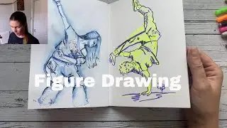 How to Draw in a Sketchbook - figure drawing live session
