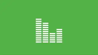 Music equalizer green screen