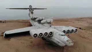 Экраноплан Лунь вышел на сушу
