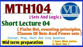 MTH104 short  lecture 04 | BS Maths | mid term preparation| Assignments | Quiz | virtual uni | Maths