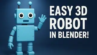 how to make a cute 3d robot in blender-perfect for game and animation!