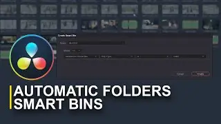 Automatic Folders with SMART BINS - DaVinci Resolve 18