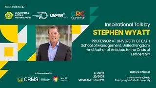 LIVE // Inspirational Talk by Stephen Wyatt