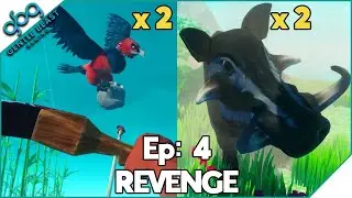 RAFT | Ep 4 - REVENGE! Screecher & Warthog Solo Kill TWICE! [Newbie Gameplay Commentary]