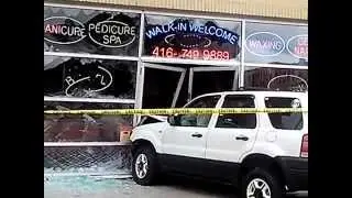 Car crash in  stor