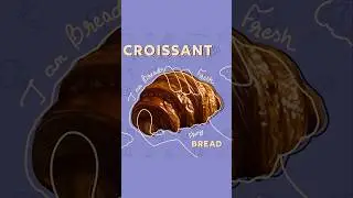 Making a poster for freshly baked croissants #shorts
