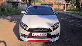 LADA VESTA    гофра глушителя в 40,000 км