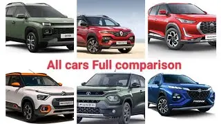 micro suv comparison - C3 , punch,kiger,Magnite,exter and fronx comparison video