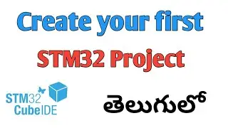 Create New Project in STM32 Cube IDE || Create first project in STM32 in telugu 