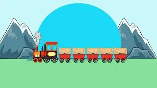 Train animation - Green screen - Copyrights FREE