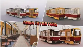 МОД НА TATRA T6b5 ДЛЯ MINECRAFT BEDROCK #майнкрафт #моды #трамваи