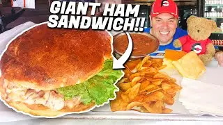 Massive Hot Ham and Cheese Sandwich Challenge in Tulsa, Oklahoma!!