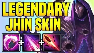 NEW LEGENDARY JHIN SKIN GAMEPLAY!! DARK COSMIC JHIN - League of Legends
