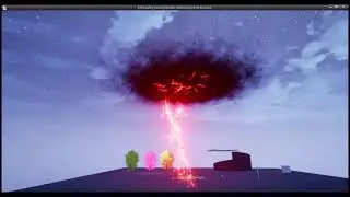 UE4 Niagara Vortex Thunder Cloud