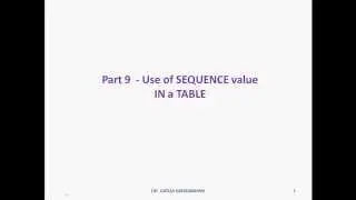part9 use sequence in table