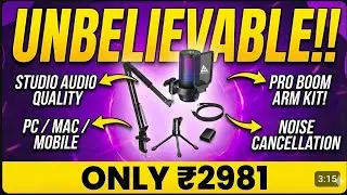 BEST LIGHT BUDGET MIC? Audio Array AM-C46 RGB USB Condenser Microphone Review (₹3,518!)