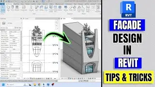 Elegant Facade in Revit | How to Model in-Place Revit Quick Tutorial