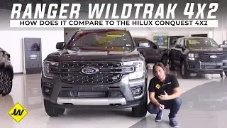 2023 Ford Ranger Wildtrak 4x2 Walk around  -Is it better than the Toyota Hilux Conquest 4x2?