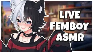 🤍 Live 3DIO ASMR | Soft Femboy Tingles & Triggers 🤍