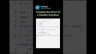 Compute the Power of number in Python.   