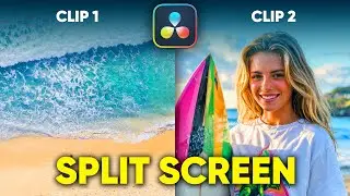 How to Create a Side by Side Split Screen in DaVinci Resolve