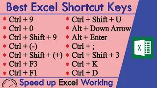 Excel Shortcut Keys in Hindi | बिना Mouse के Fast Excel Work (Beginner to Advanced)