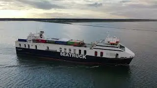 JH2020 Shorts [4K] : StenaLine & SeaTruck ships leaving Dublin Port