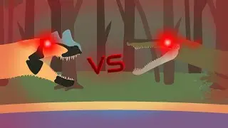 UEB #18 - Ceratosaurus VS Baryonyx (StickNodes Pro Animation)