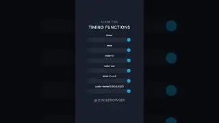 CSS Timing Functions: Ease, Linear, and More Explained | 