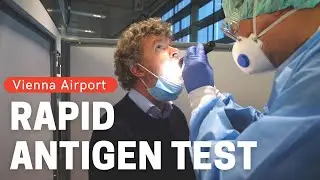 Airport Rapid Antigen COVID Test, Vienna Airport, Austrian Airlines to Hamburg.