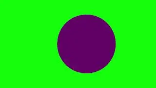 Circle Sliding (Red-Purple-Black-Blue Circle) in Green Screen